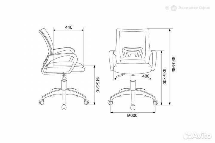 Кресло офисное Бюрократ CH-W695NLT/SD/TW-18