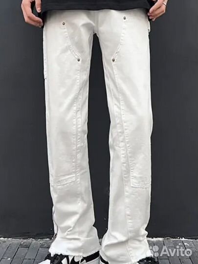 Flared jeans на молнии