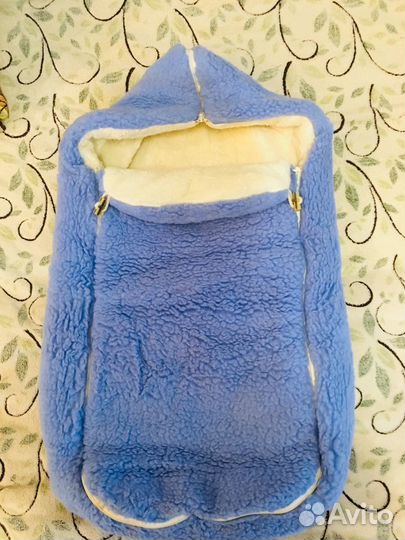 Конверт из шерсти мериноса зимний