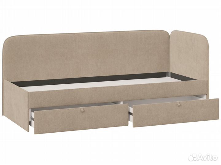 Детская кровать в обивке велюр