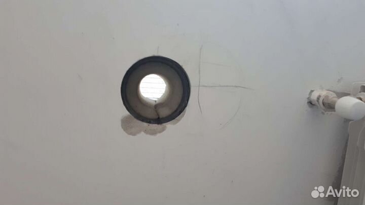 Приточный клапан с установкой.Бризер с установкой