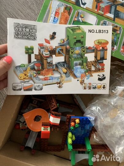 Конструктор типа лего майнкрафт