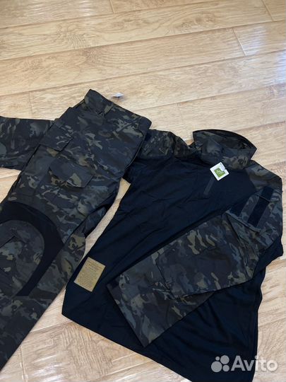 Тактический костюм G3 летний черный мультикам