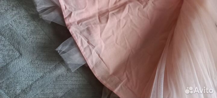 Платье для девочки нарядное 80-86 как новое