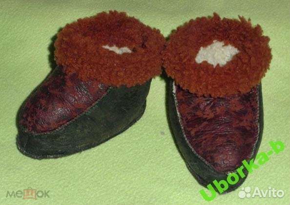 Пинетки меховые трикотажные х.б