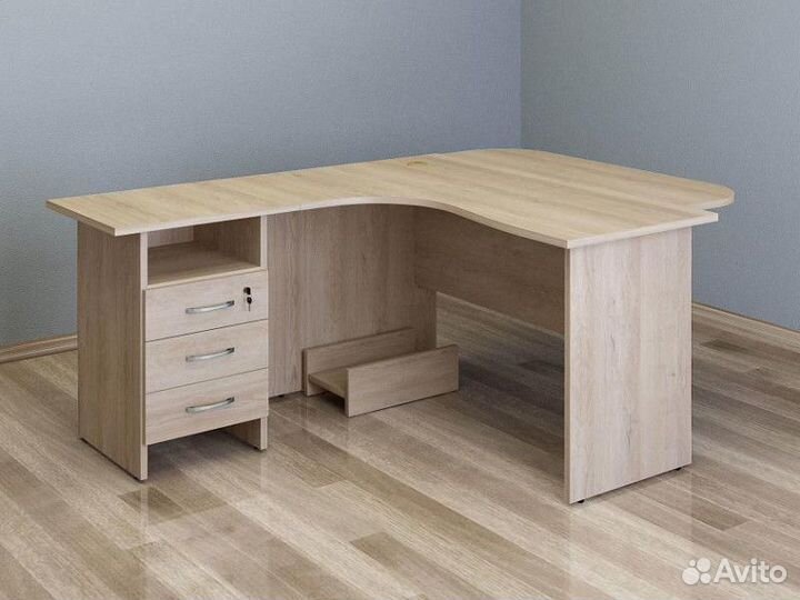 Угловой стол с тумбой Альфа 64 567 школьный