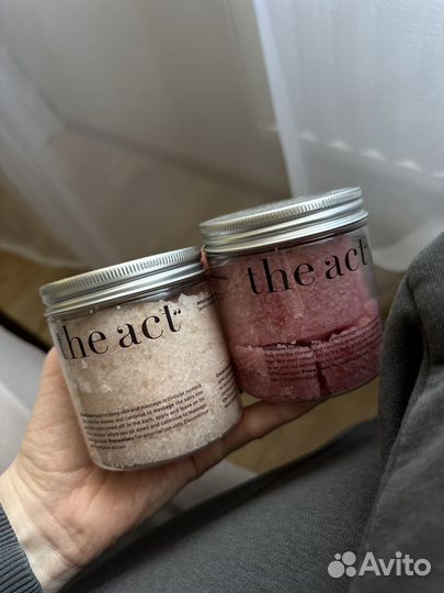 The act скраб / соль для ванны 2 шт