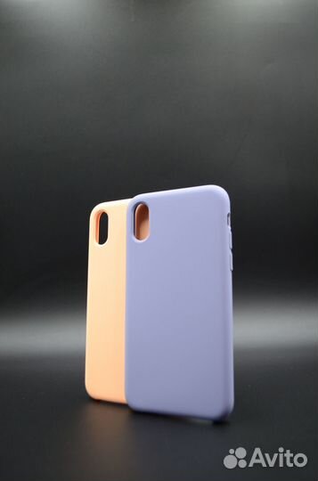 Силиконовый чехол c логотипом на iPhone X XS