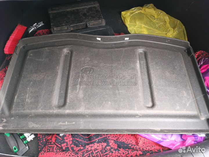 Задняя полка багажника hyundai solaris