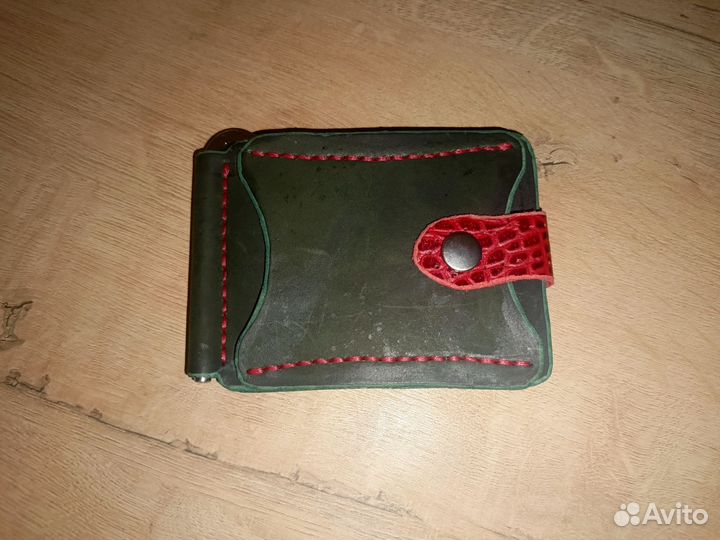 Бумажник мужской кожаный