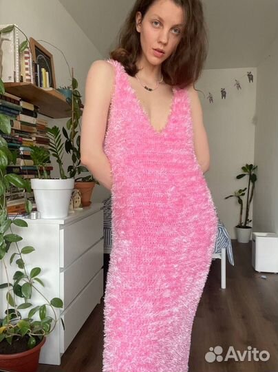 Вязаное платье