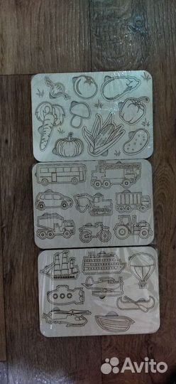 Деревянные пазлы, пазл, раскраска