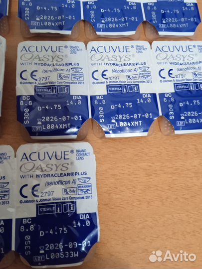 Линзы Acuvue Oasis -4.75/8.8