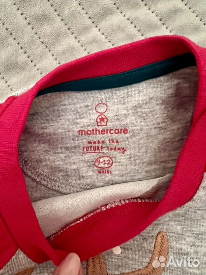 Лонгслив новогодний Mothercare 80