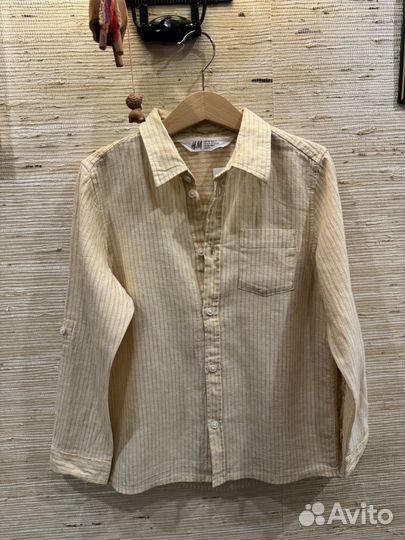 Рубашка детская для мальчика H&M 122 см 6-7 лет