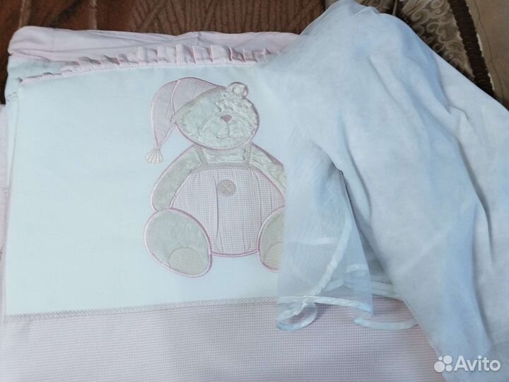 Комплект в кроватку с балдахином