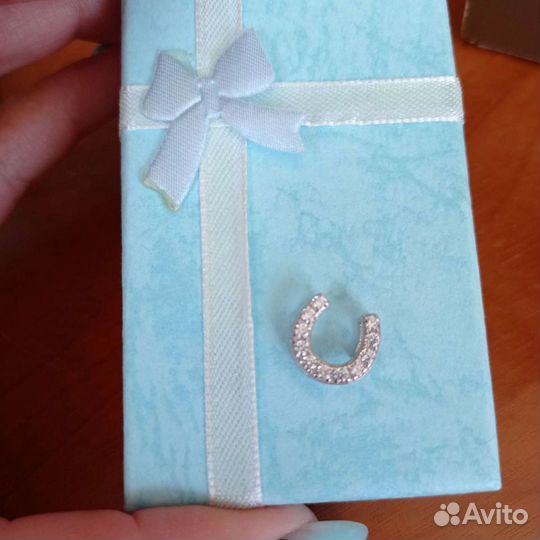 Подвес из серебра с фианитами