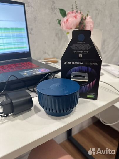 Колонка SberBoom mini синий