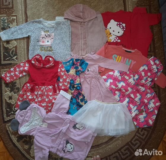 Пакет вещей на девочку 86/92р