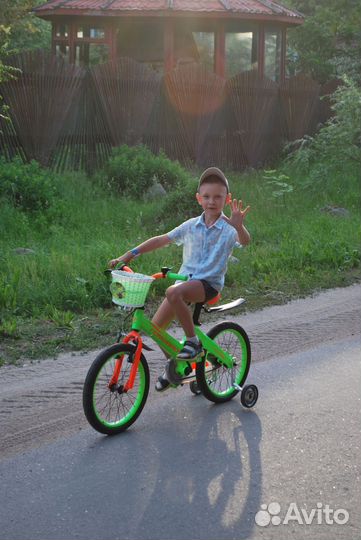 Детский велосипед forward cosmo 18' зеленый