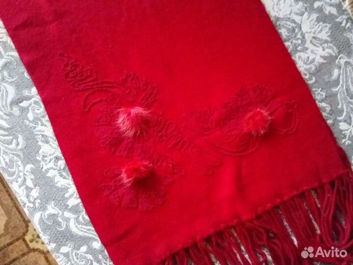 Шарф женский, шерсть, длинный