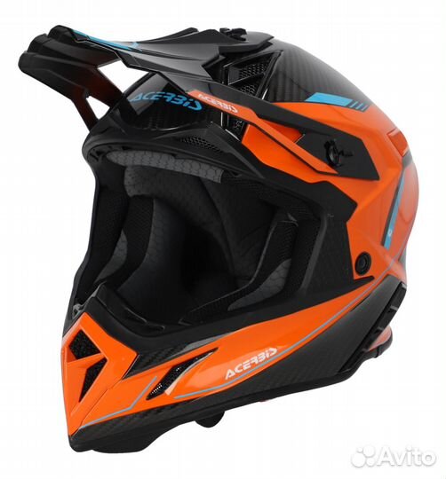 Шлем Acerbis steel carbon 22-06 Orange/Black