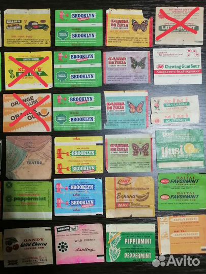 Вкладыши от жевачек СССР