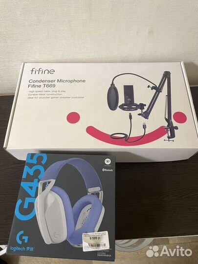 Комплект Logitech G435 + Fifine T669