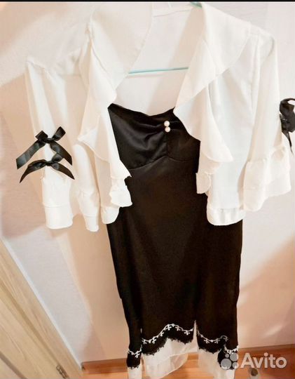 Платье с накидкой с алика