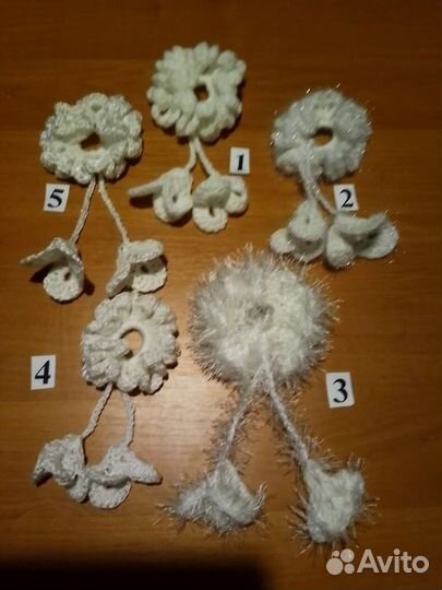 Резинка для волос, нежные цветы, ручной работы