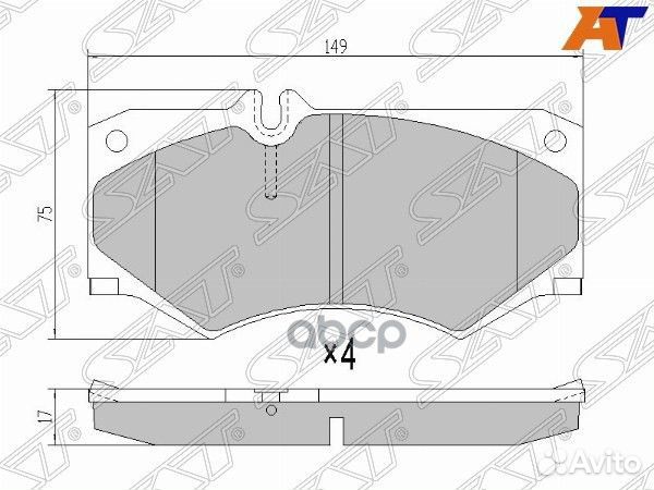 Колодки тормозные перед mercedes G-class W460/W