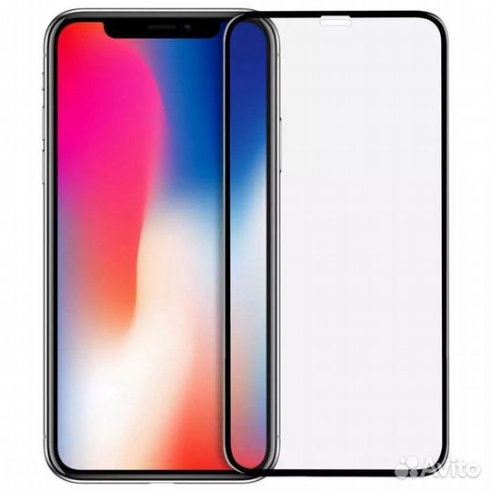 Защитное противоударное стекло 5D для iPhone X