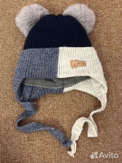Шапки 46-48 см варежки носочки