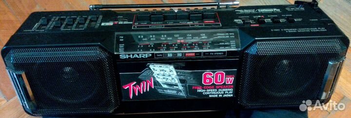 Sharp WQ-T281Z(BK) twin магнитофон шарп