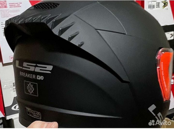 Шлем ls2 breaker черный матовый, размер м/л/хл