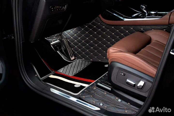 3D Коврики Audi A6 из Экокожи