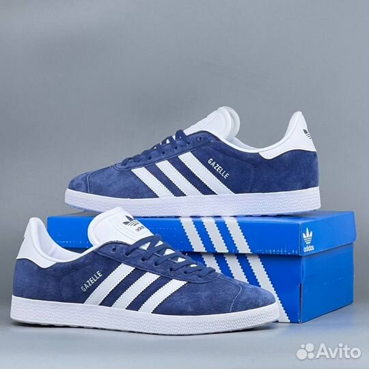 Мужские кроссовки Adidas Gazelle Blue