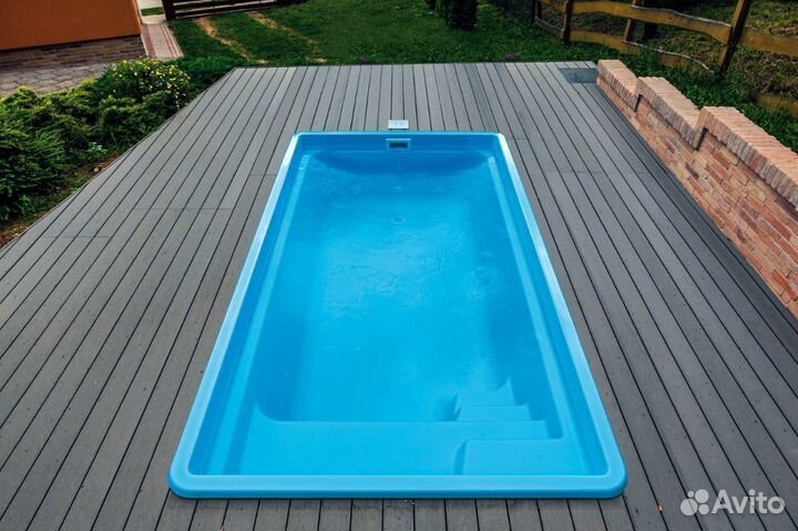 Бассейн 3х6х1,5 из полипропилена