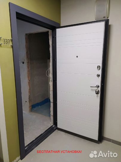Входная дверь в квартиру с установкой