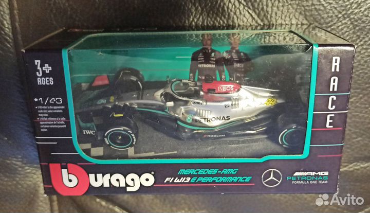 Модель Mercedes AMG F1 W13 Льюис Хэмилтон сезон 22