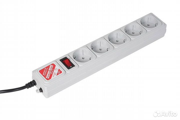 Сетевой фильтр Power Cube 5-гнезд 5м 10А белый (3