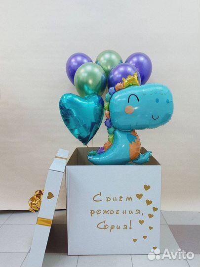 Воздушные шарики с гелием на выписку