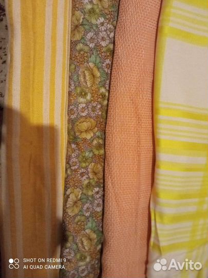 Отрезы ткани СССР и скатерть