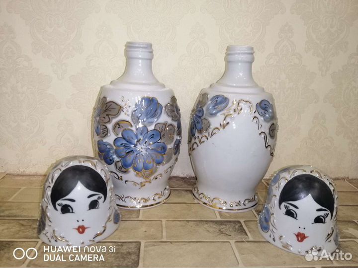 Фарфоровые штофы 