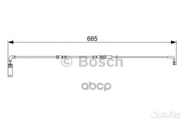 Датчик колодок E 60 зад 1987473003 Bosch