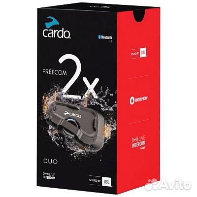 Мотогарнитура Cardo freecom 2x DUO (2 комплекта)