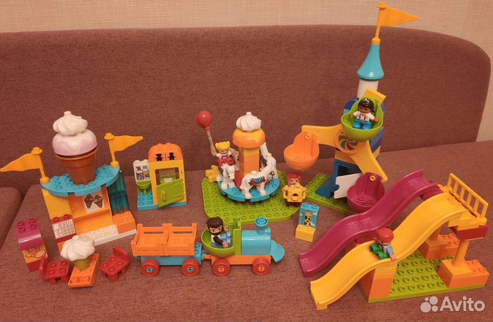 Lego duplo town 10840 + большой автобус и детали