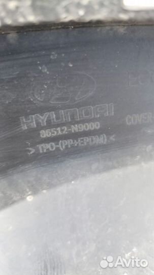 Юбка переднего бампера Hyundai Tucson 4 2020