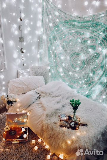 Гирлянда штора на окно 3*2