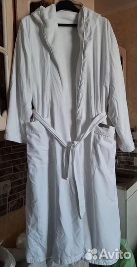 Халат махровый, белый, банный, женский